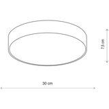 Brilagi-LED RGBW (prigušiva) plafonska svetiljka za kupatilo CLARE 2xE27/9W/230V IP54 Wi-Fi bež | Eponuda.com
