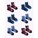 Yoclub čarape za dečake Cotton Patterns Colours 6-pack SKA-0117C-AA00-001 Cene'.'