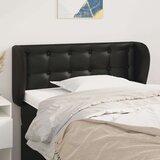  Uzglavlje s ušima crni 103x23x78/88 cm od umjetne kože Cijene