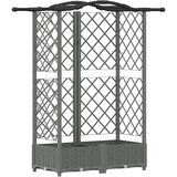  Povišeni krevet s mrežom i krovom Svjetlosiva 124 x 40 x 123 cm | shoptok.hr