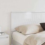  Uzglavlje s uzglavljem Sjajno bijelo 150 cm Konstruirano drvo | shoptok.hr