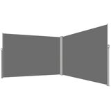  LUARO kutna bočna tenda za terasu, uvlačiva 180 x 620 cm, siva | shoptok.hr