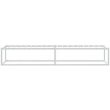 vidaXL Posteljni okvir brez vzmetnice bel 100x200 cm kovinska | Shoptok.si