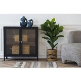House Nordic Črna kovinska vitrina 80x80 cm Dalby – | Shoptok.si