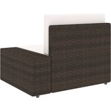  Modularni dvosjed od poliratana smeđi | shoptok.hr
