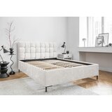 Miuform Krem tapecirani bračni krevet s podnicom 180x200 cm Eve – | shoptok.hr