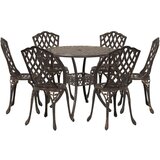  Set od 7 komada za objedovanje u vrtu od brončanog lijevanog aluminija | shoptok.hr