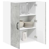 vidaXL Stenska kuhinjska omarica z vrati Betonsko siva 60 x 31 x 80 cm | Shoptok.si