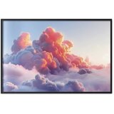  Plakat Dusk Spectacle: Clouds in Shades of Pink and Purple 60x40 Crni okvir | shoptok.hr