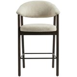 Unique Furniture Smeđa/krem podstavljena barska stolica s naslonima za ruke (visine sjedala 67 cm) Elk &amp;ndash; Slike