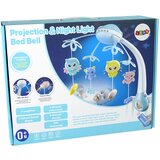 Lean_Toys Vrtiljak Projektor Daljinski upravljalnik Melodije Zveni živali Modra | Shoptok.si