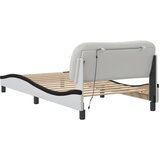  Okvir kreveta s LED-om bez madraca Hvar bijelo-crni 100 x 200 cm | shoptok.hr
