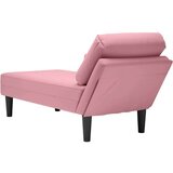  Počivaljka od baršun s jastukom i rukonaslonom ružičasta | shoptok.hr