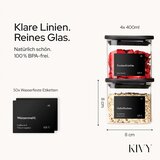 KIVY 4x 400 ml steklena posoda za shranjevanje s pokrovom | Shoptok.si