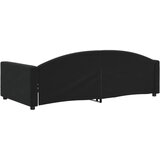  Dnevni krevet crni 100 x 200 cm baršunasti | shoptok.hr