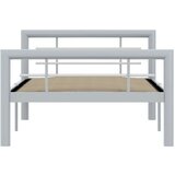  Za krevet sivo-bijeli metalni 90 x 200 cm | shoptok.hr