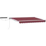  Električna retraktabilna tenda Tamno crvena 3 x 2 5 m - Tamno crvena Bijeli 3 x 2 5 m | shoptok.hr