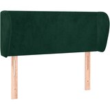 Uzglavlje s ušima tamnozeleno 83x23x78/88 cm baršunasto | shoptok.hr