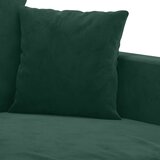  2-dijelni set sofa s jastucima tamnozeleni baršunasti | Eponuda.ba