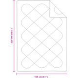  Ljetni pokrivač s jastukom 2 pcs Bijelo 155 x 220 cm Mikrofibra | shoptok.hr
