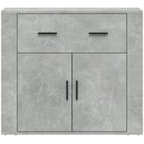  Komoda siva boja betona 80 x 33 x 70 cm od konstruiranog drva | shoptok.hr