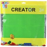  Ploča za slaganje kockica 25.5x25.5 cm - svjetlo zelena | Shoptok.si