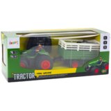 Traktor na daljinsko upravljanje s prikolicom i viljuškarom - zeleni | Shoptok.si