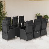  9-dijelni vrtni blagovaonski set od poliratana s jastucima | shoptok.hr