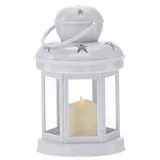 LED lampion 10 x 10 x 19 cm - Bijeli