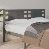  Uzglavlje sivo 126 x 4 x 100 cm od masivne borovine | shoptok.hr