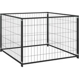  Kavez za životinje bez vrata Crna 300 x 100 x 70 cm Čelik | shoptok.hr