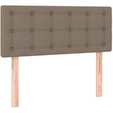  Box spring postelja z vzmetnico LED taupe 90x200 cm blago, (20900352) | Shoptok.si
