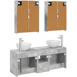  Set ormarića za kupaonicu 5 pcs Betonska siva 53 x 15,5 x 70 cm | Shoptok.si