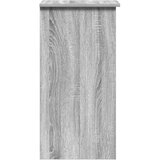 vidaXL Radni stol s policama siva boja hrasta 84x40x78 cm drveni | shoptok.hr