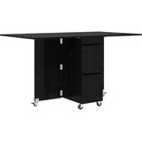  Blagovaonski stol 140 x 80 x 77 cm Konstruirano drvo Crni hrast | Eponuda.com