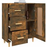  Komoda boja dimljenog hrasta 69,5x34x90 cm konstruirano drvo | shoptok.hr