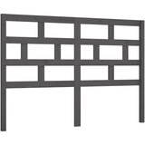 Maison Chic posteljno vzglavje - vzglavna omarica - nočna omarica sivo 141x4x100 cm trdna borovina, (21705863) | Shoptok.si