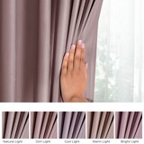 Restilo zasłona VELVET kolor brązowy szarfa upinająca styl klasyczny przelotki srebrne materiał velvet 140x270 | shoptok.hr
