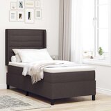 Box Spring postelja z vzmetnico temno rjava 100x200 cm tkanina, (22051201) | Shoptok.si