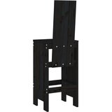 vidaXL barski stolci 2 kom crni 40 x 42 x 120 cm od masivne borovine | shoptok.hr