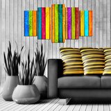 Wallity Set Slika 5ABSMDF-98, 5 Delova | ePonuda.com