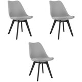 Mark stolica - sive/crne noge x 3 | shoptok.hr