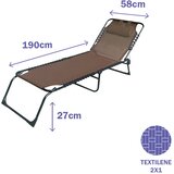  Șezlong Marbueno Rjava 190 x 27 x 58 cm | Shoptok.si