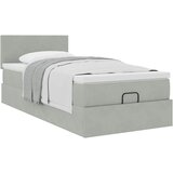  Okvir za krevet s madraca svjetlosivi 80x200 cm baršunasti | shoptok.hr