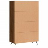  Visoka komoda smeđa boja hrasta 69,5x31x115cm konstruirano drvo | Eponuda.com