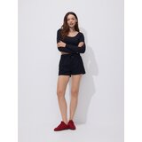 Reserved Pamučne kratke hlače - crno | shoptok.hr
