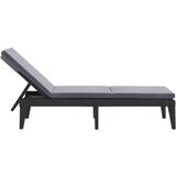  Ležaljka za sunčanje s jastukom antracit 186 x 60 x 29 cm PP | shoptok.hr
