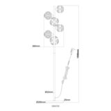 Globo 16047SC - LED stojeća lampa VIRINA LED/48W/230V | Eponuda.com