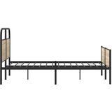 vidaXL Posteljni okvir brez vzmetnice 120x200 cm sonoma hrast inž. les | Shoptok.si