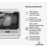 Klarstein Amazonia | Mini pomivalni stroj | Kompakt | 7 programov | Prenosen | Shoptok.si
